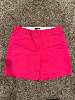 Land’s End Sz. 12 Hot Pink Women’s Chino Shorts, 7” inseam